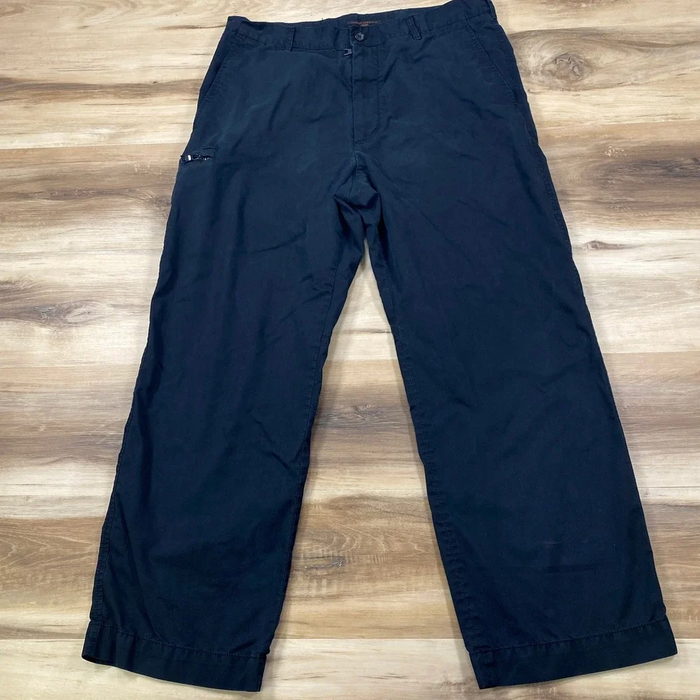 Y2K Banana Republic Cargo Pants Mens 34x30 Gorpcore Cotton Nylon Straight 2004